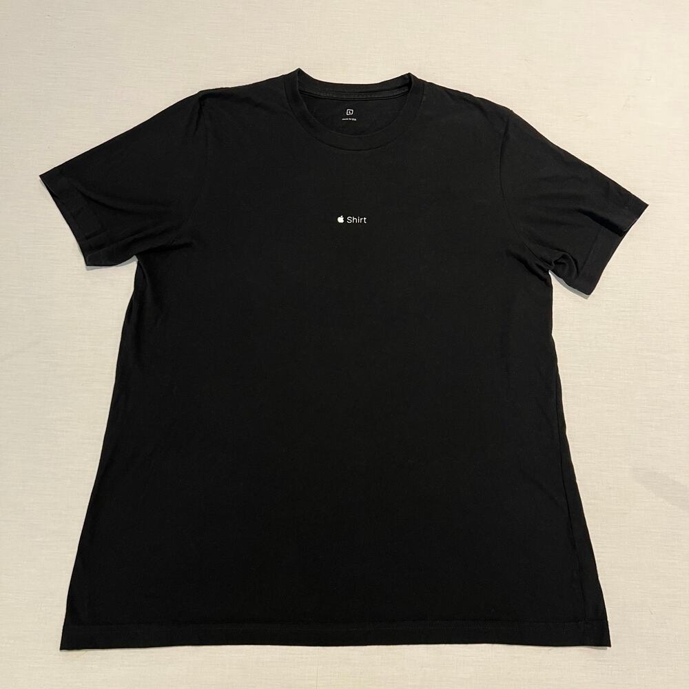 Apple Campus Employee Cupertino Black Tech T Shirt Sz L